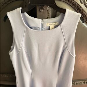 White House Black Market Pastel Blue Sleeveless Sheath Dress
